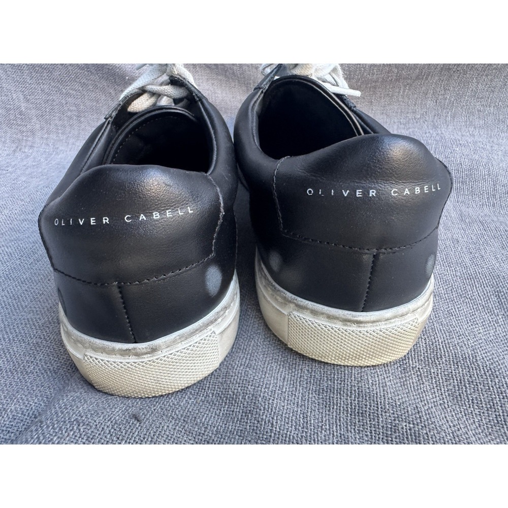 Oliver Cabell Low 1 Sneakers Mens 44 US 11 Black Distressed Camo Leather Shoes - Picture 5 of 9